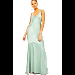 Topshop Dresses Nwot Topshop Silky Satin Fishtail Mermaid Gown